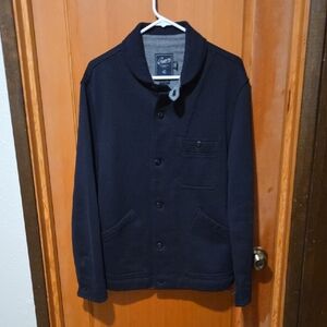 Grayers navy blue cotton men's button front  jacket size medium